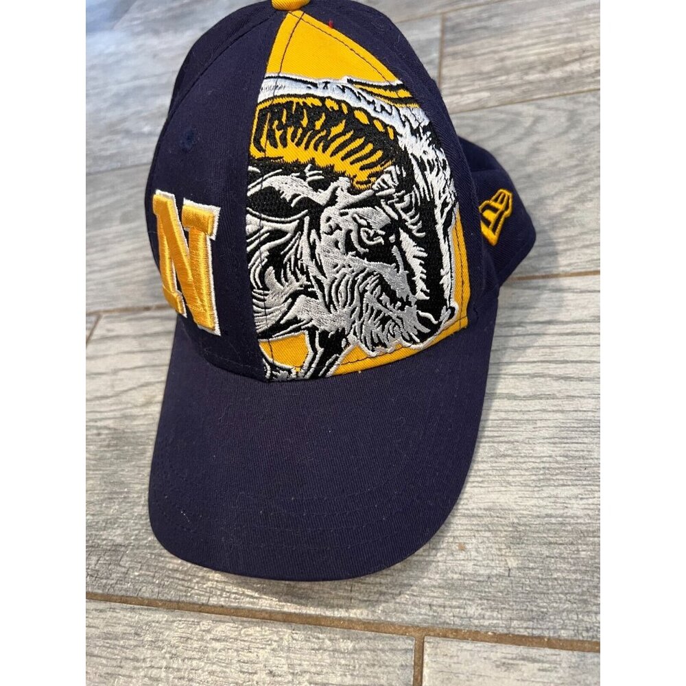 NWOT Navy College Youth Size baseball cap hat New Era 9Forty Vintage